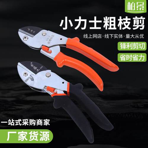 青藤木园林工具产品现货果树修枝剪花木粗枝省力果枝剪秒剪粗枝