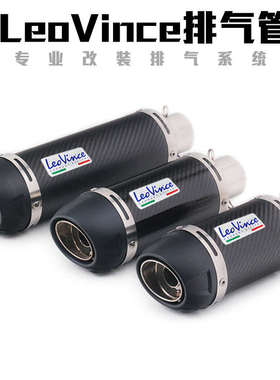 摩托车贝纳利502C GSX250K8小忍者250改装通用LeoVince排气管尾喉