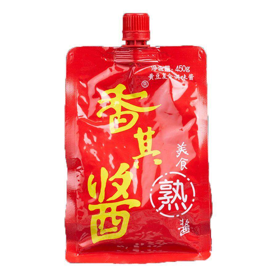 香其酱450g大袋香其酱自立袋拧盖黄豆酱东北酱农家酱拌面酱下饭酱