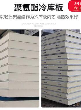 厂家供应冷库专业保温板烘房保鲜库鱼虾肉类冻库隔热聚氨酯冷库板