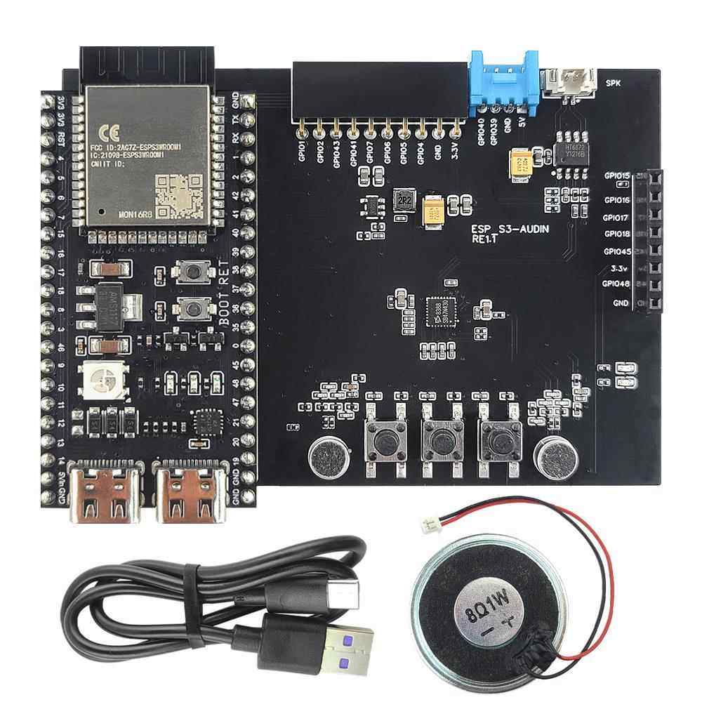 ESP32 S3开发板套件N16R8麦克风扬声器用于192kHz蓝牙wifi模块