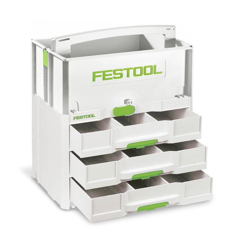 FESTOOL费斯托工具箱多功能组合式户外车载家用五金零配件收纳盒