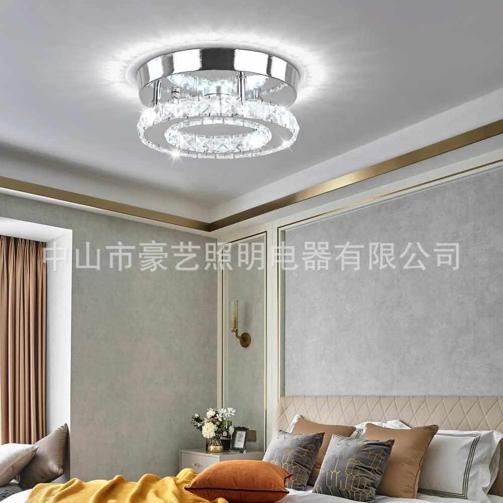现代热卖水晶 LED 嵌入式创意吸顶灯客厅餐厅卧室中山灯具