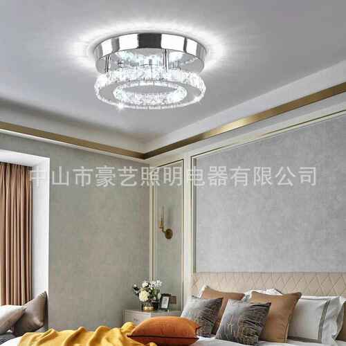 现代热卖水晶 LED 嵌入式创意吸顶灯客厅餐厅卧室中山灯具