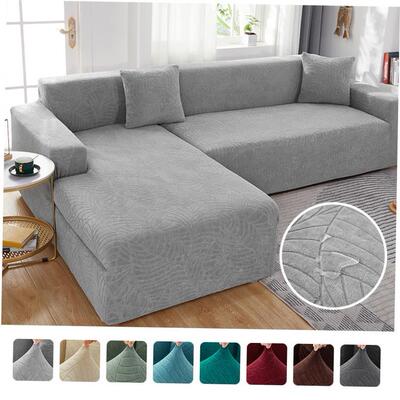 Waterproof L Shape Corner Sofa Cover 1/2/3/4 Seaters Jacquar
