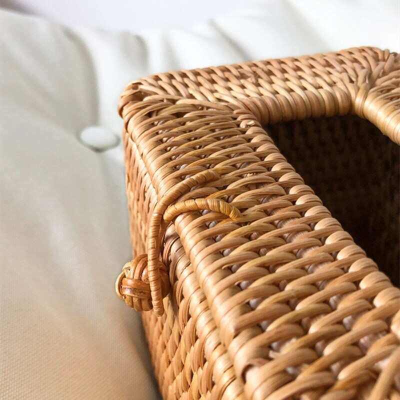 藤编纸巾盒家用抽纸盒多功能收纳盒遥控器创意收纳盒,家居饰品,装饰纸巾盒,淘宝优惠券,粉丝福利购,淘宝优惠卷