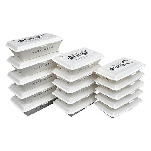 纸饭盒一次性米饭烧烤生蚝打包盒400好味道纸质加厚餐盒商用康跃