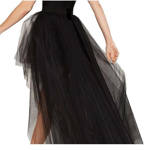 size Mesh swallowtail floor-length skirt long-swing