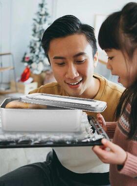 Covered Baking Tray Cake Making Loaf Pan with Lid Dish Oven