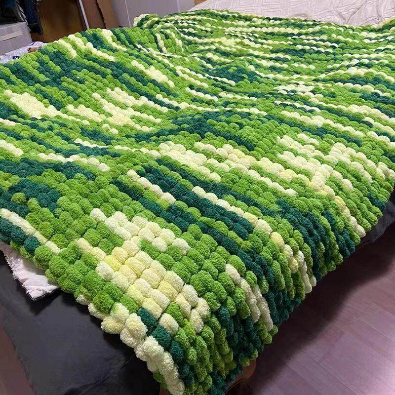 毛毯编织DIY手工材料包盖毯棉花糖手织手指超粗冰岛线珊瑚绒毯子,纺织面料/辅料/配套,纱线,淘宝优惠券,粉丝福利购,淘宝优惠卷