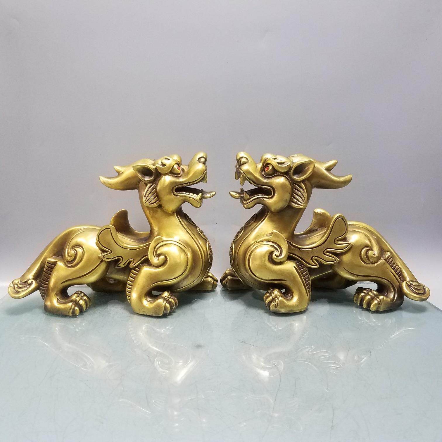 纯铜金钱貔貅飞天貔貅摆件瑞兽家居饰品酒柜办公室门店桌面装饰品