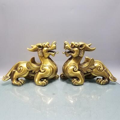 纯铜金钱貔貅飞天貔貅摆件瑞兽家居饰品酒柜办公室门店桌面装饰品