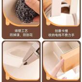 原木风吹风机置物架免打孔家用壁挂卫生间风筒支架电吹风机挂架子