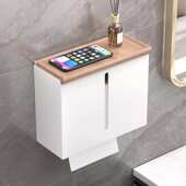 胡桃木纸巾盒卫生间厕所擦手纸盒挂壁式 高端酒店洗手间厕纸置物架