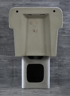 阳台瓷拖把加池分体拖陶布池加独脚高污水池中号深82011拖布盆水