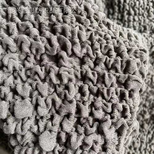 弹力皱皱泡泡布350g清新四季沙发套梭织面料云朵沙发巾椅子套布料