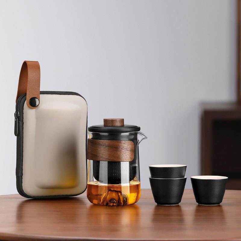 旅行茶具可携式快客杯个人外出专用携带包露营户外套装功夫一人饮