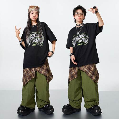 街舞幼儿潮服hiphop嘻哈风炫酷时髦套装breaking爵士舞演出服新款