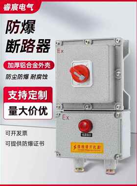 Bdz防爆断路器2P3P4P20A32A漏电防爆开关箱220V380V空气开关控制