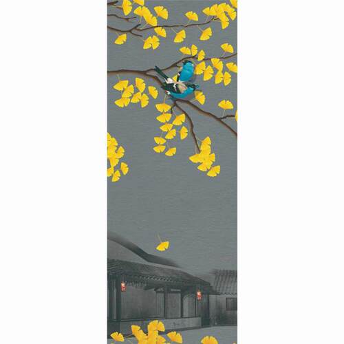 新中式复古有框四联客厅装饰画沙发背景墙挂画山水画走廊过道壁画