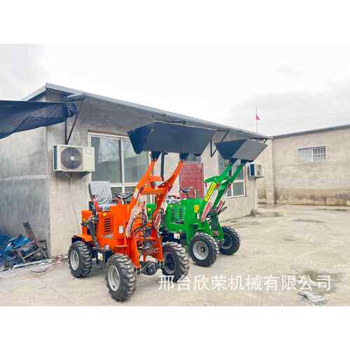 柴油电动四驱小铲车 工程工地家用养殖小型装载机 清粪抓草推土机