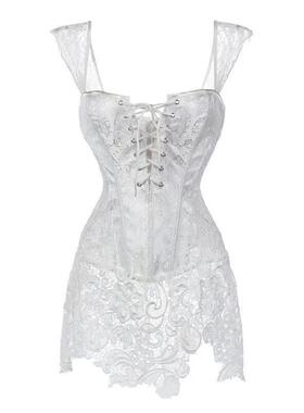 White Corset Dress Women
