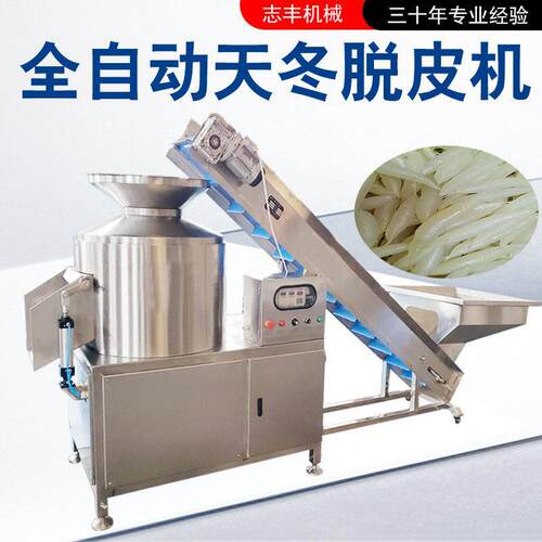 天冬脱皮机无损伤现货供应不锈钢天冬去皮设备连续式天冬剥皮机