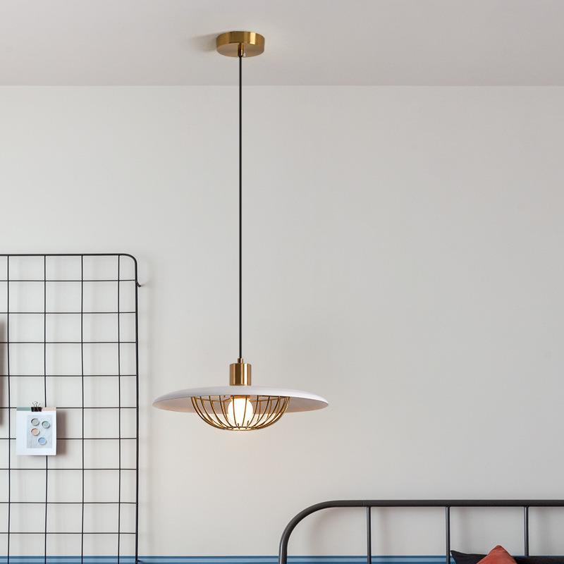 北欧艺术设计复古斗笠吊灯工业极简风格咖啡厅吧台创意设计吊灯