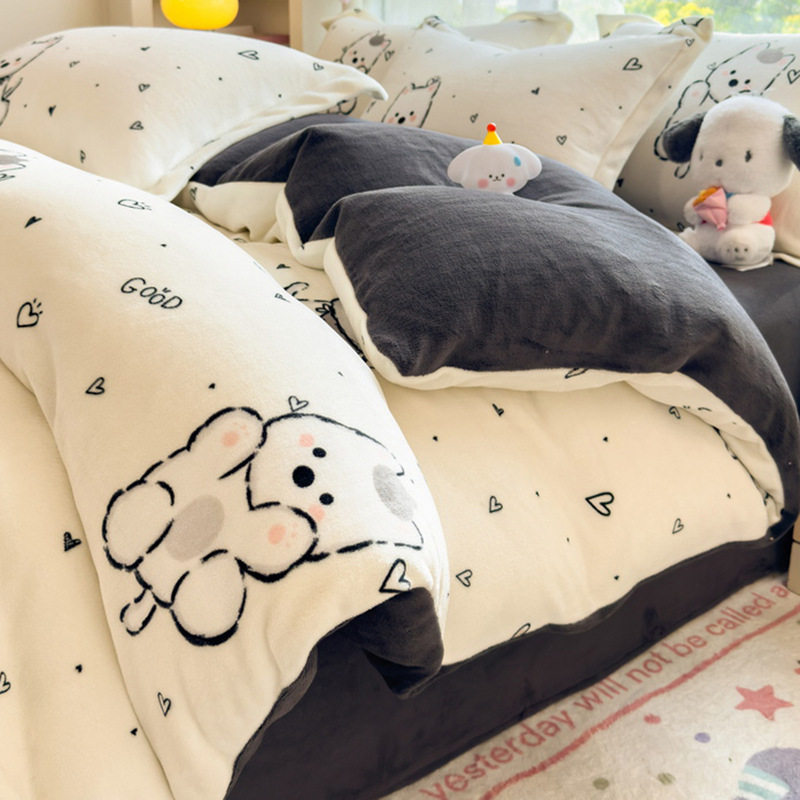 冬季加厚牛奶绒被套单件家用保暖珊瑚绒被罩单买宿舍单人加绒被套,床上用品,学生床品套件,淘宝优惠券,粉丝福利购,淘宝优惠卷