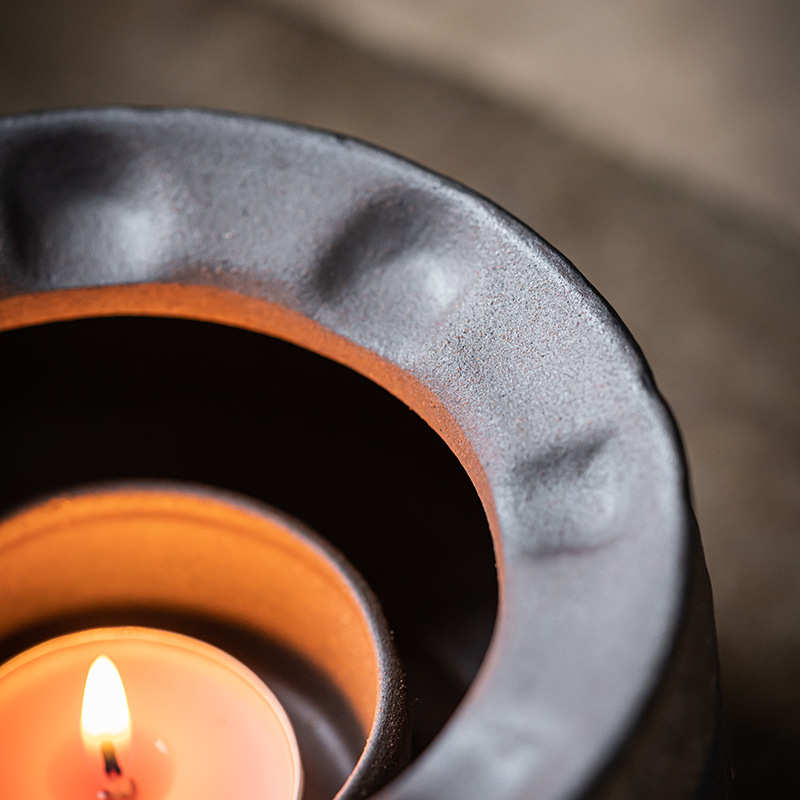 日式温茶炉蜡烛煮茶炉加热底座家用茶壶保温小火炉温茶器茶具配件