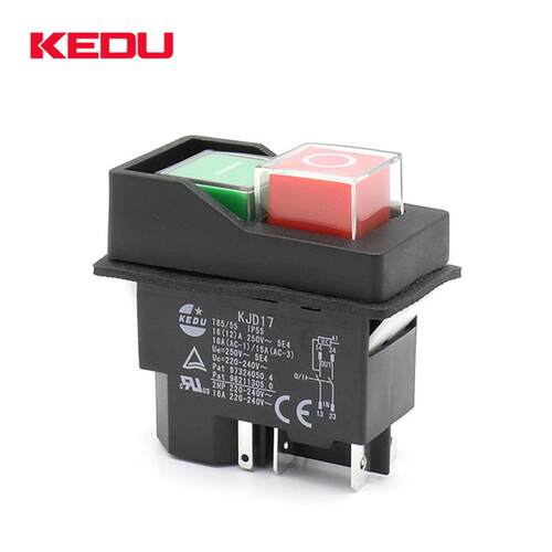 科都 KJD17电磁开关 KJD17F/16切片机开关KLD28A启动停止按钮120V