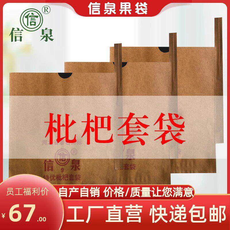 包枇杷果套袋专用袋双层琵琶果树袋防虫耐雨淋加厚枇杷果牛皮纸袋