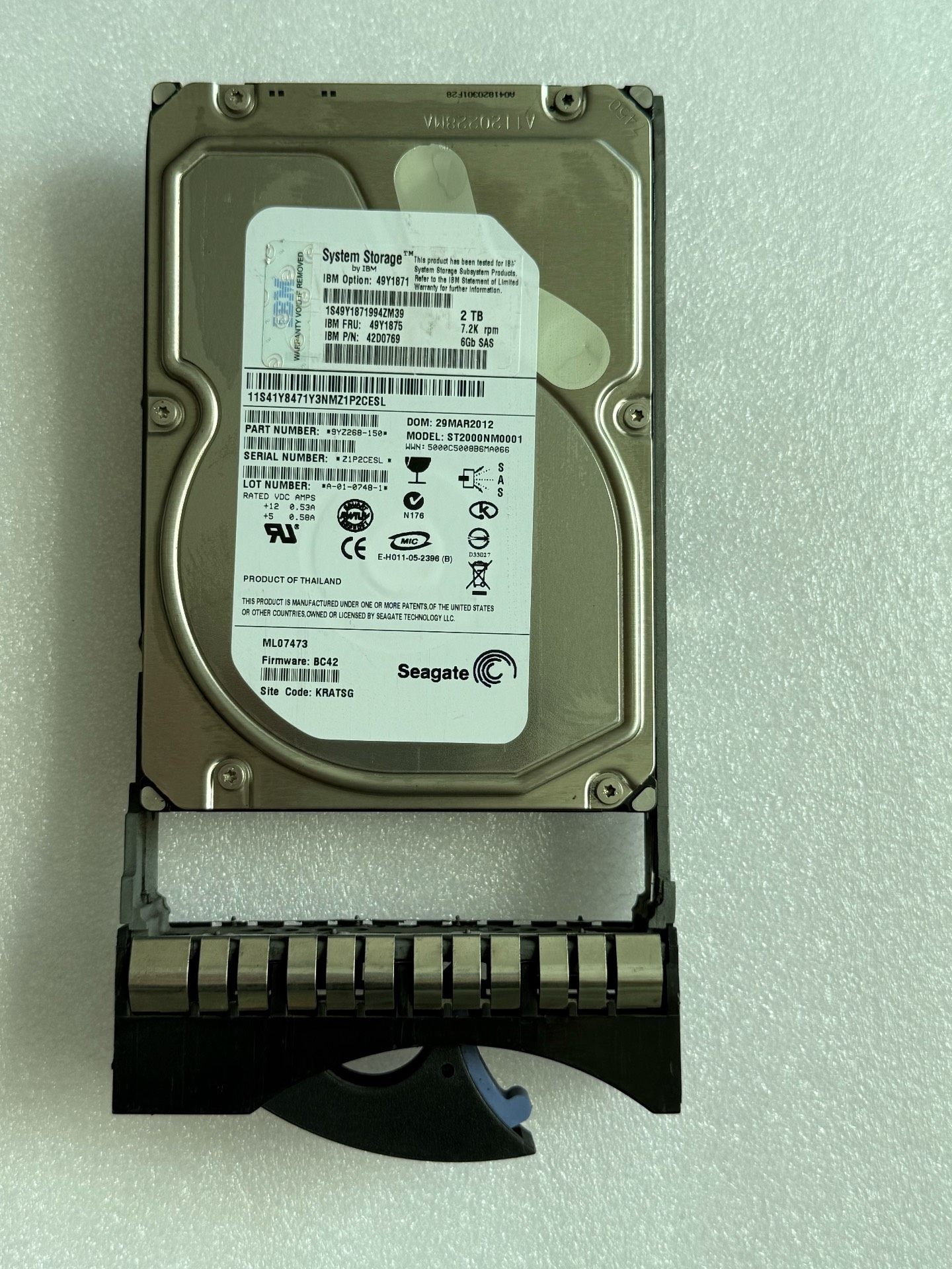 IBM 49Y1875 49Y1871 49Y1874 2T