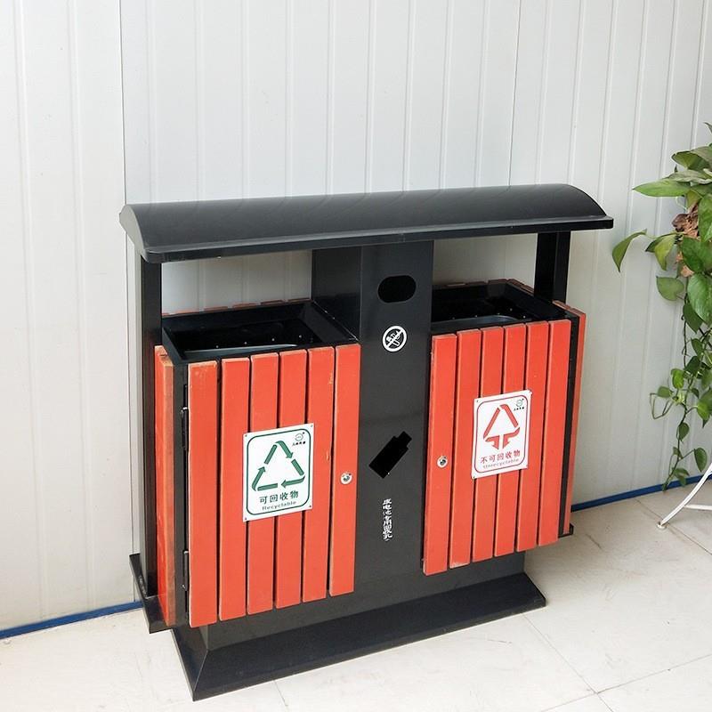 环卫外不锈钢垃圾大号金属垃圾类箱商用室桶01分外镀锌分类垃圾户