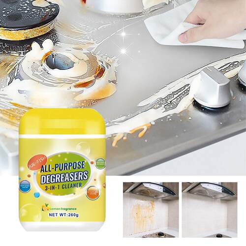 Jue-Fish Multi-Purpose Degreaser for Kitchen Stoves, Utensil