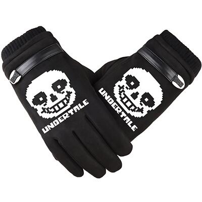 传说之下手套 UNDERTALE Sans 游戏周边冬季保暖男女骑车手套