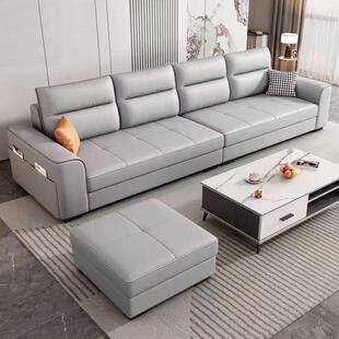 新斯堪 纳维亚布艺沙发客厅小公寓现代简单直排三或四座位免洗技