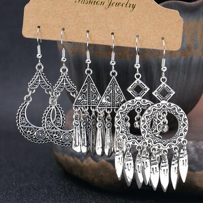 European retro 3pcs set earrings Percy ear accessories