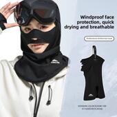 滑雪护脸防晒显瘦挂耳韩版 V脸男女面罩围脖骑行防风保暖透气头巾