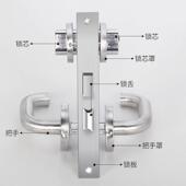 双开消防锁 两面钥匙逃生门锁 消防门通道锁防火门锁 双面防火锁