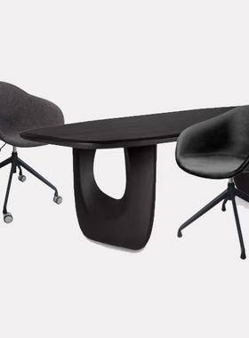 北欧时尚休闲餐椅包布榉木脚靠背椅客厅铁艺不锈钢沙发塑料椅