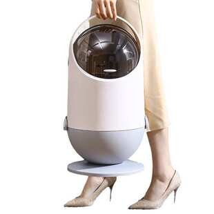 太空人垃圾桶家用带盖大号客厅厨房垃圾篓桌面卫生间机器人垃圾筒