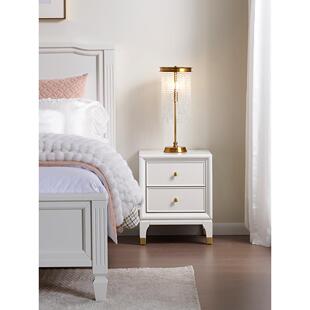 A5L美式 轻奢头柜实现代简约床子迷F76MH9HH你小型床边柜卧室窄木