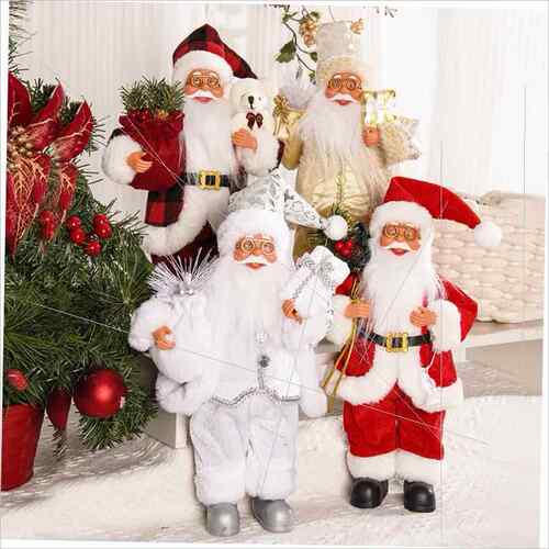 Christmas standing Santa Claus doll Christmas backpack