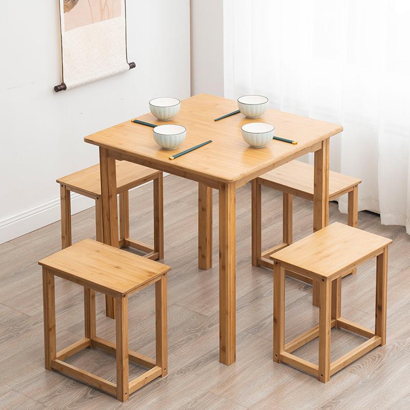 A9NZFZZL桌形家用吃饭桌简方约茶桌实木方四桌正方写字学习桌子小