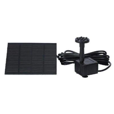 1.2W Solar Powered Fountain Water Pump 200L/h with 6