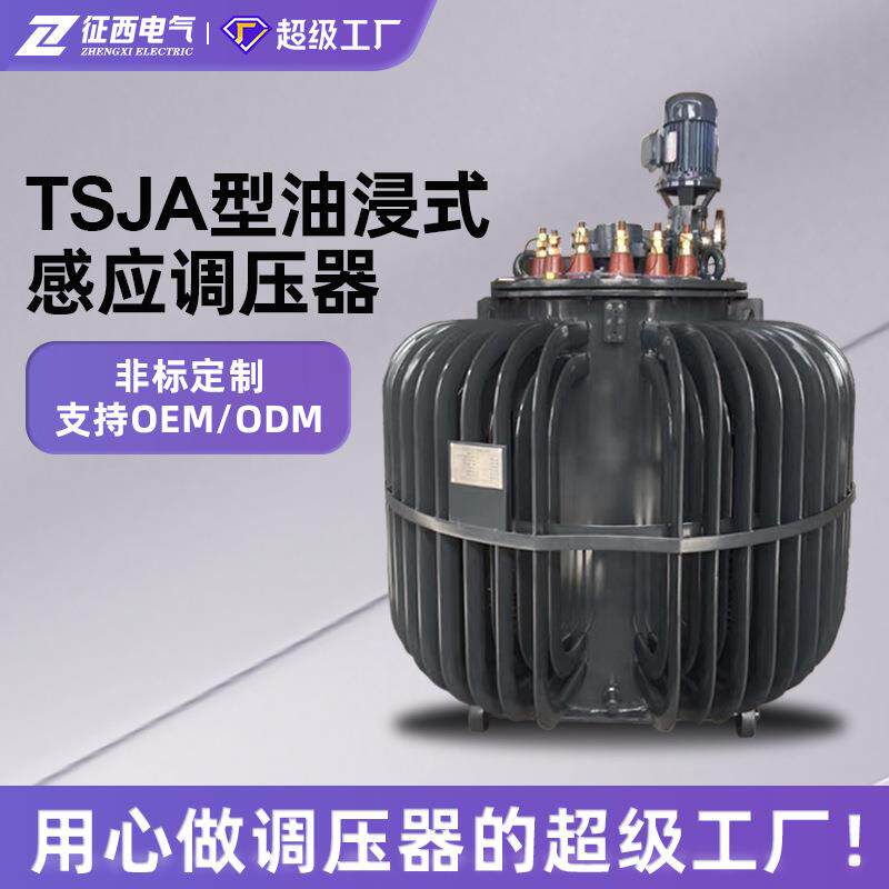 征西三相油浸式感应调压器TSJA-30/50KVA隧道升压可调变压器200kw
