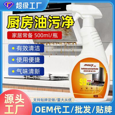 500ml Kitchen Cleaner - Grease Remover Foaming Spray for Ran