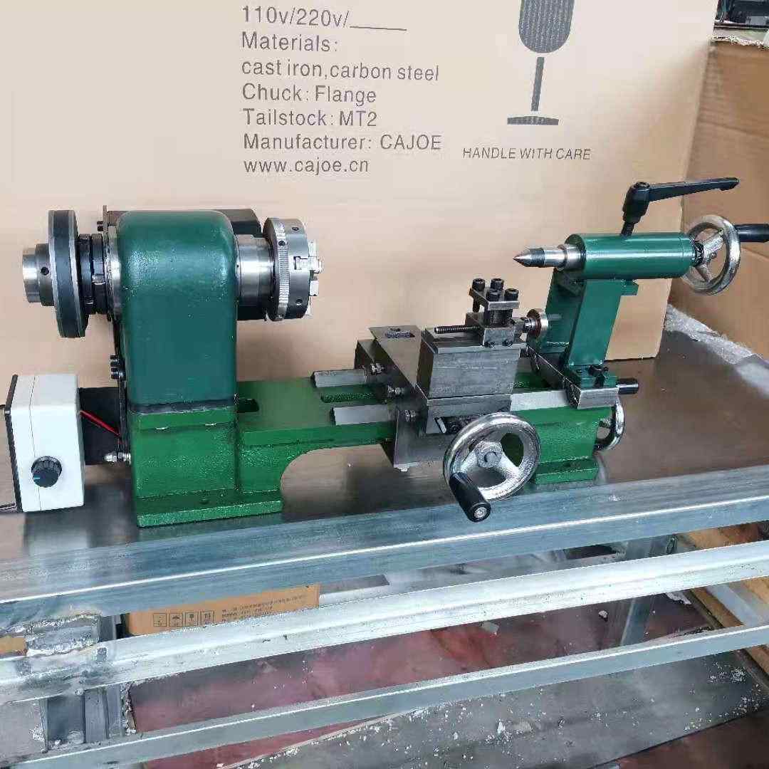 35通孔微型仪表小车床唢呐台球笛子木工金属台式车床个人家用