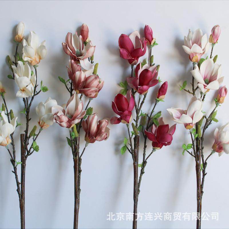 北欧手感PE玉兰真大枝红火玉兰家居婚庆软装假花,机械设备,其他机械设备,淘宝优惠券,粉丝福利购,淘宝优惠卷